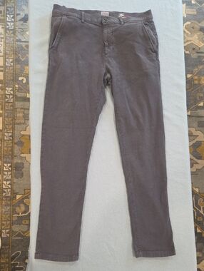 Faherty Men's Terry Stretch 5 Pocket Pants — Charcoal Gray (32/30)